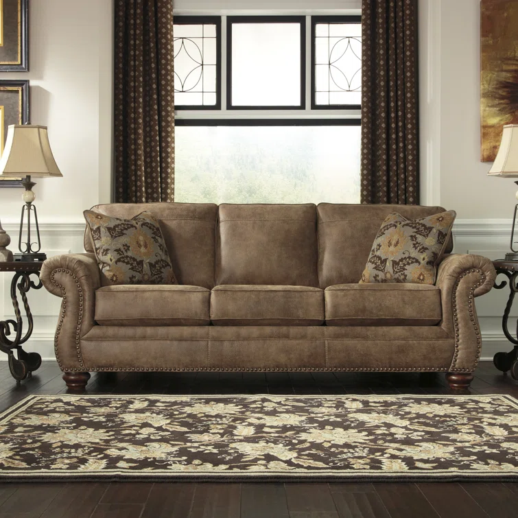 Ambrister 3 - Seater Faux Leather Sofa