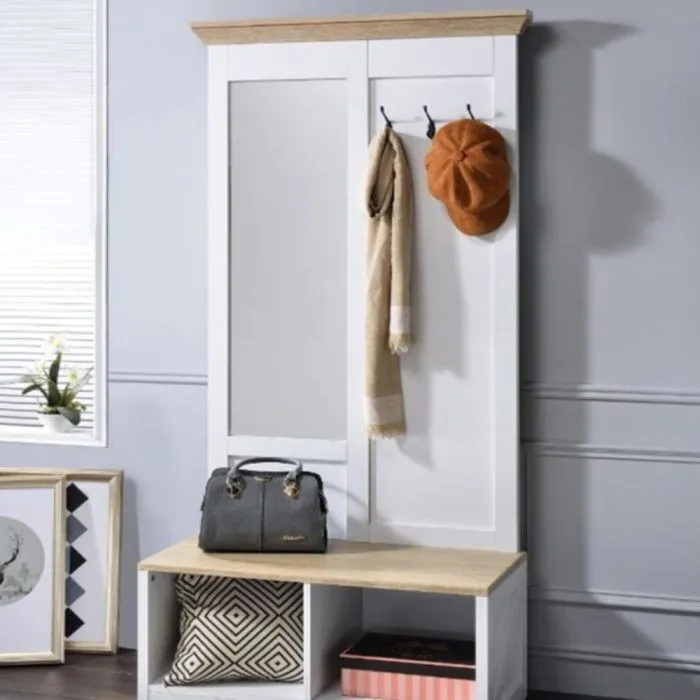 Hall Tree with Bench and Shoe Storage